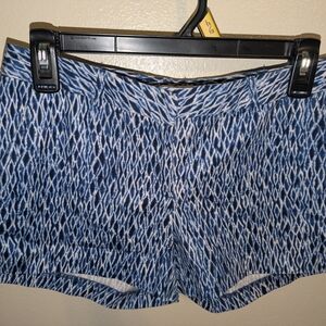 Michael Kors Blue Patterned Women's Shorts